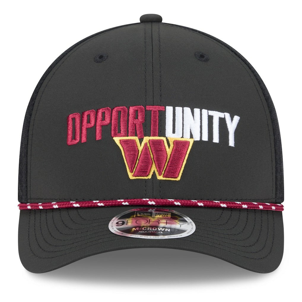Washington Commanders New Era 2025 Inspire Change 9FORTY M-Crown Adjustable Hat - Black on sale