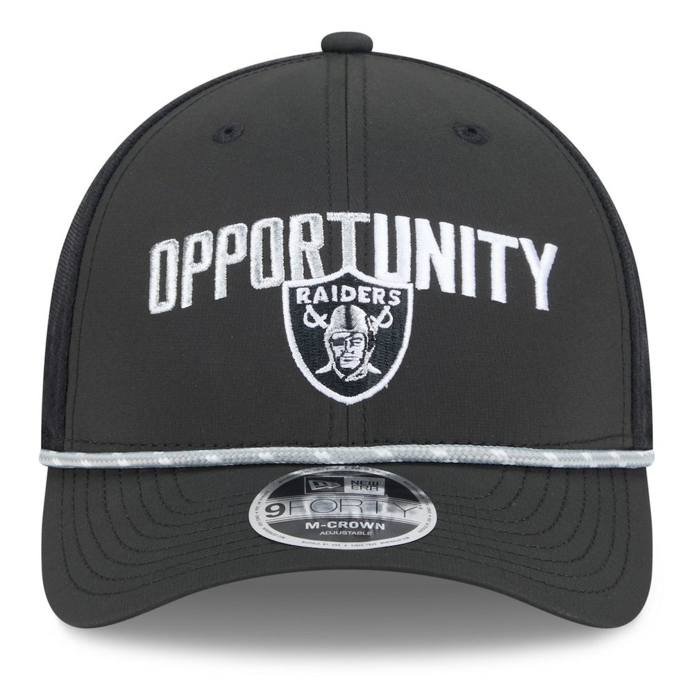 Las Vegas Raiders New Era 2025 Inspire Change 9FORTY M-Crown Adjustable Hat - Black online