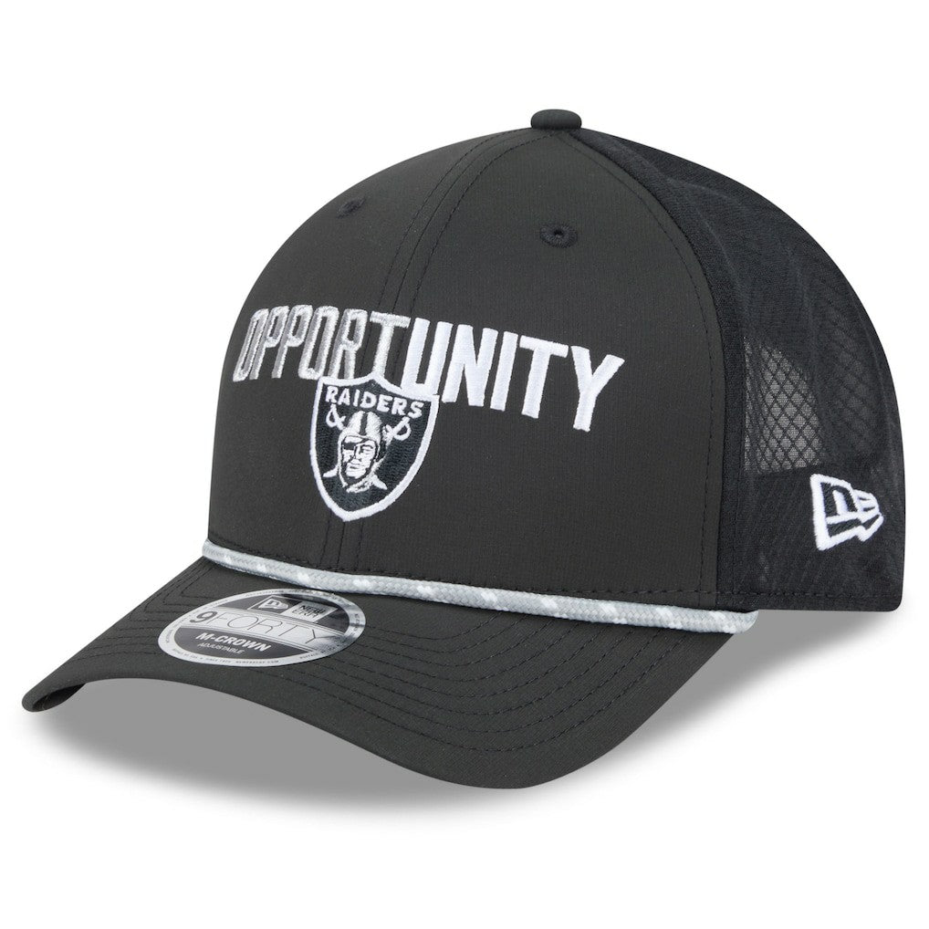 Las Vegas Raiders New Era 2025 Inspire Change 9FORTY M-Crown Adjustable Hat - Black online