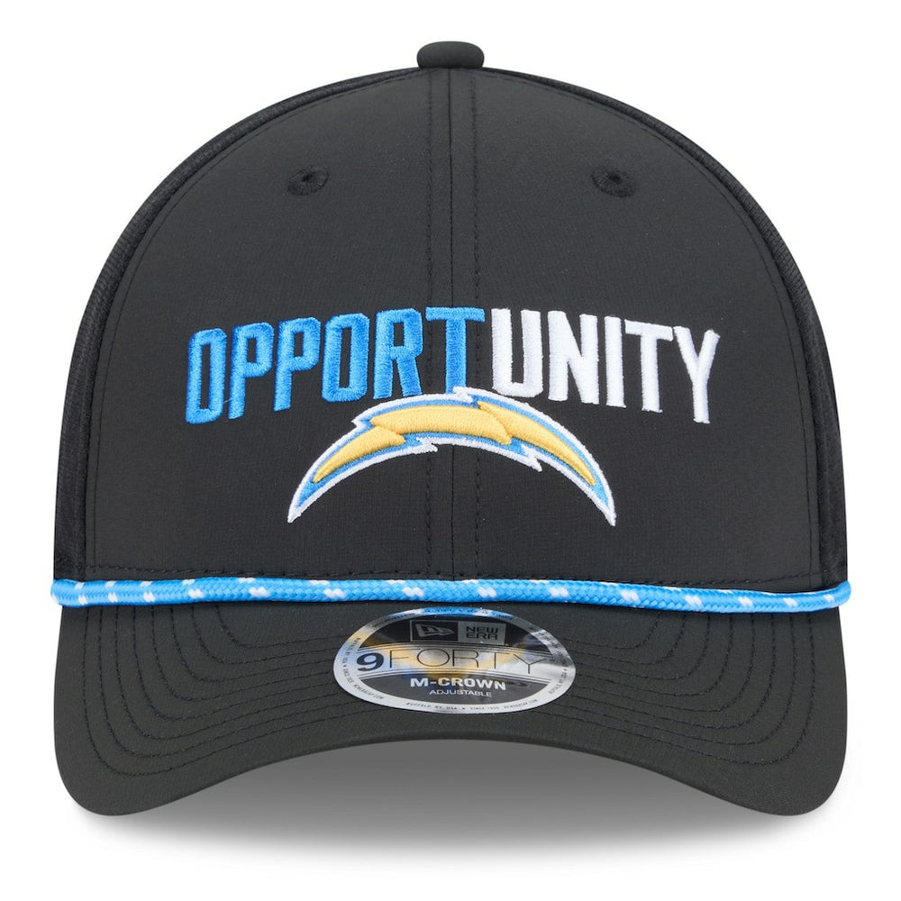 Los Angeles Chargers New Era 2025 Inspire Change 9FORTY M-Crown Adjustable Hat - Black sale