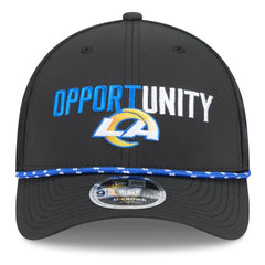Los Angeles Rams New Era 2025 Inspire Change 9FORTY M-Crown Adjustable Hat - Black sale