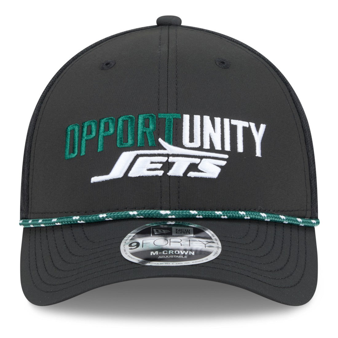New York Jets New Era 2025 Inspire Change 9FORTY M-Crown Adjustable Hat - Black outlet