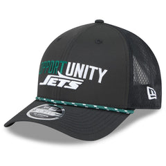 New York Jets New Era 2025 Inspire Change 9FORTY M-Crown Adjustable Hat - Black outlet