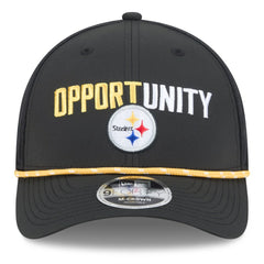 Pittsburgh Steelers New Era 2025 Inspire Change 9FORTY M-Crown Adjustable Hat - Black discount
