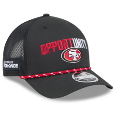 San Francisco 49ers New Era 2025 Inspire Change 9FORTY M-Crown Adjustable Hat - Black discount