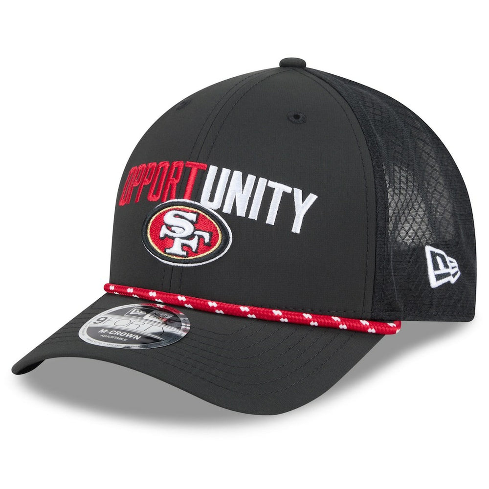 San Francisco 49ers New Era 2025 Inspire Change 9FORTY M-Crown Adjustable Hat - Black discount