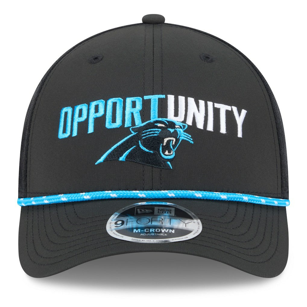 Carolina Panthers New Era 2025 Inspire Change 9FORTY M-Crown Adjustable Hat - Black sale