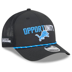 Detroit Lions New Era 2025 Inspire Change 9FORTY M-Crown Adjustable Hat - Black cheap