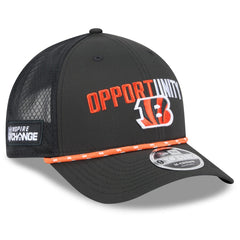 Cincinnati Bengals New Era 2025 Inspire Change 9FORTY M-Crown Adjustable Hat - Black cheap