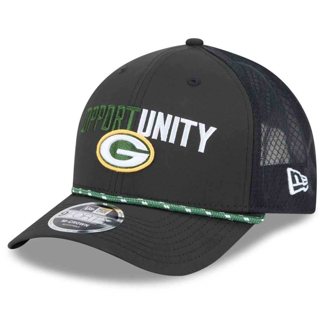 Green Bay Packers New Era 2025 Inspire Change 9FORTY M-Crown Adjustable Hat - Black on sale