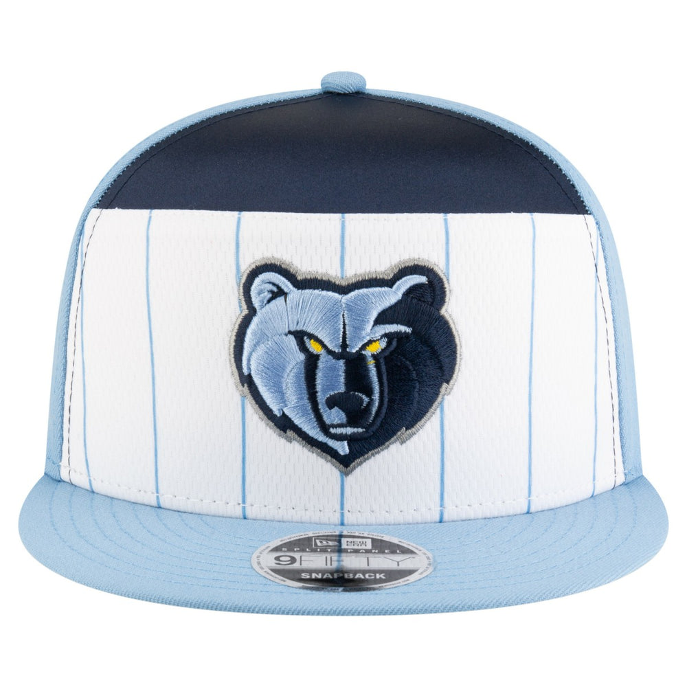 Memphis Grizzlies Youth 2025 NBA Tip Off Split Panel 9FIFTY Snapback Hat - White/Light Blue | New Era sale