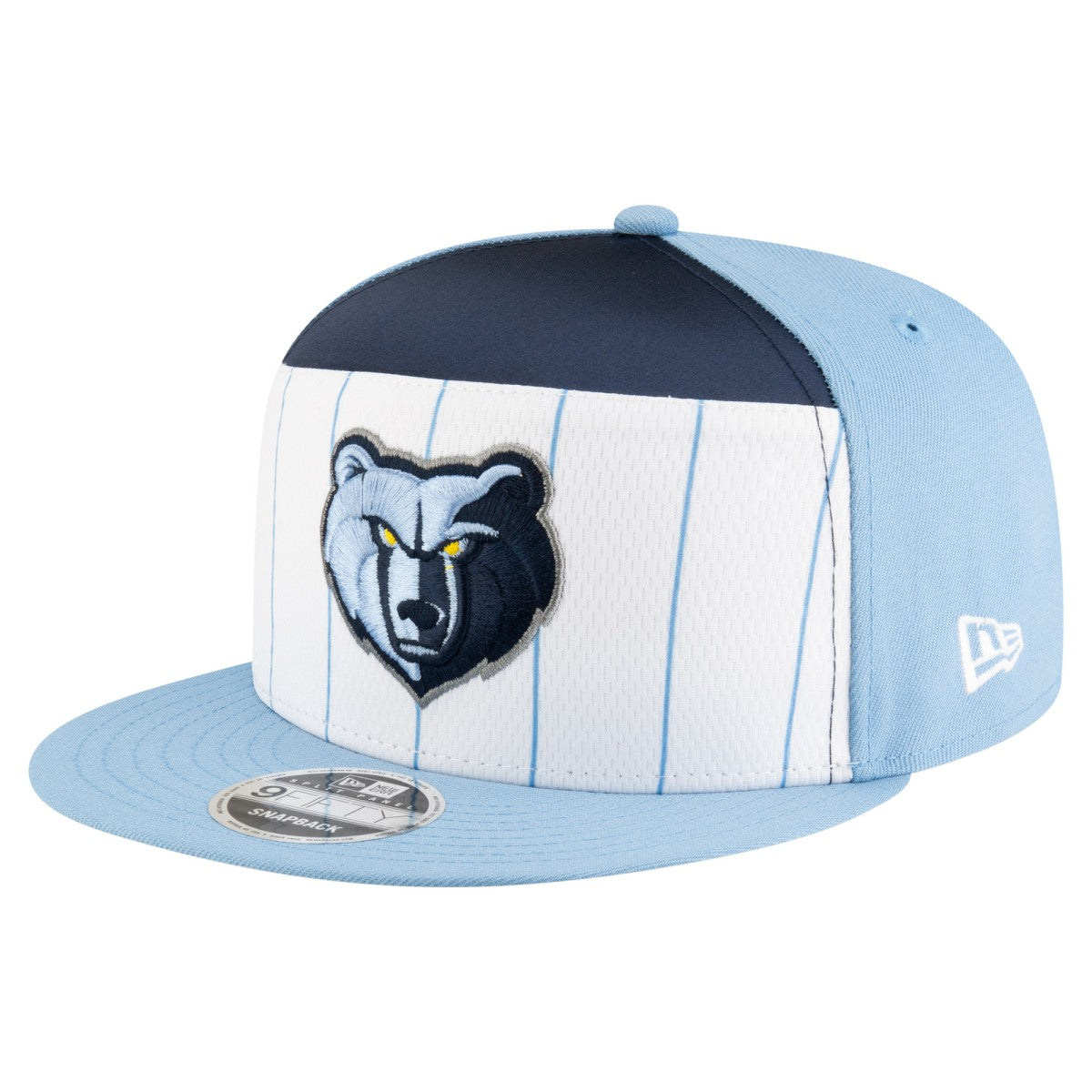 Memphis Grizzlies Youth 2025 NBA Tip Off Split Panel 9FIFTY Snapback Hat - White/Light Blue | New Era sale