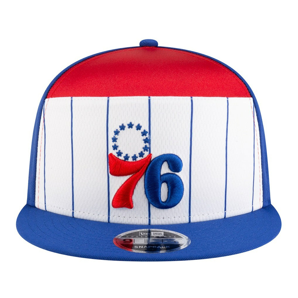 Philadelphia 76ers Youth 2025 NBA Tip Off Split Panel 9FIFTY Snapback Hat - White/Blue | New Era discount