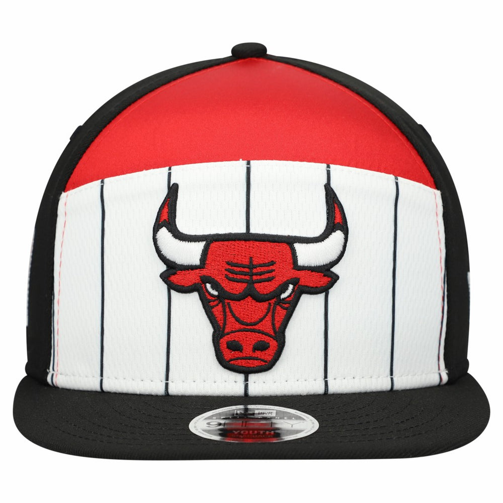Chicago Bulls Youth 2025 NBA Tip Off Split Panel 9FIFTY Snapback Hat - White/Black | New Era sale