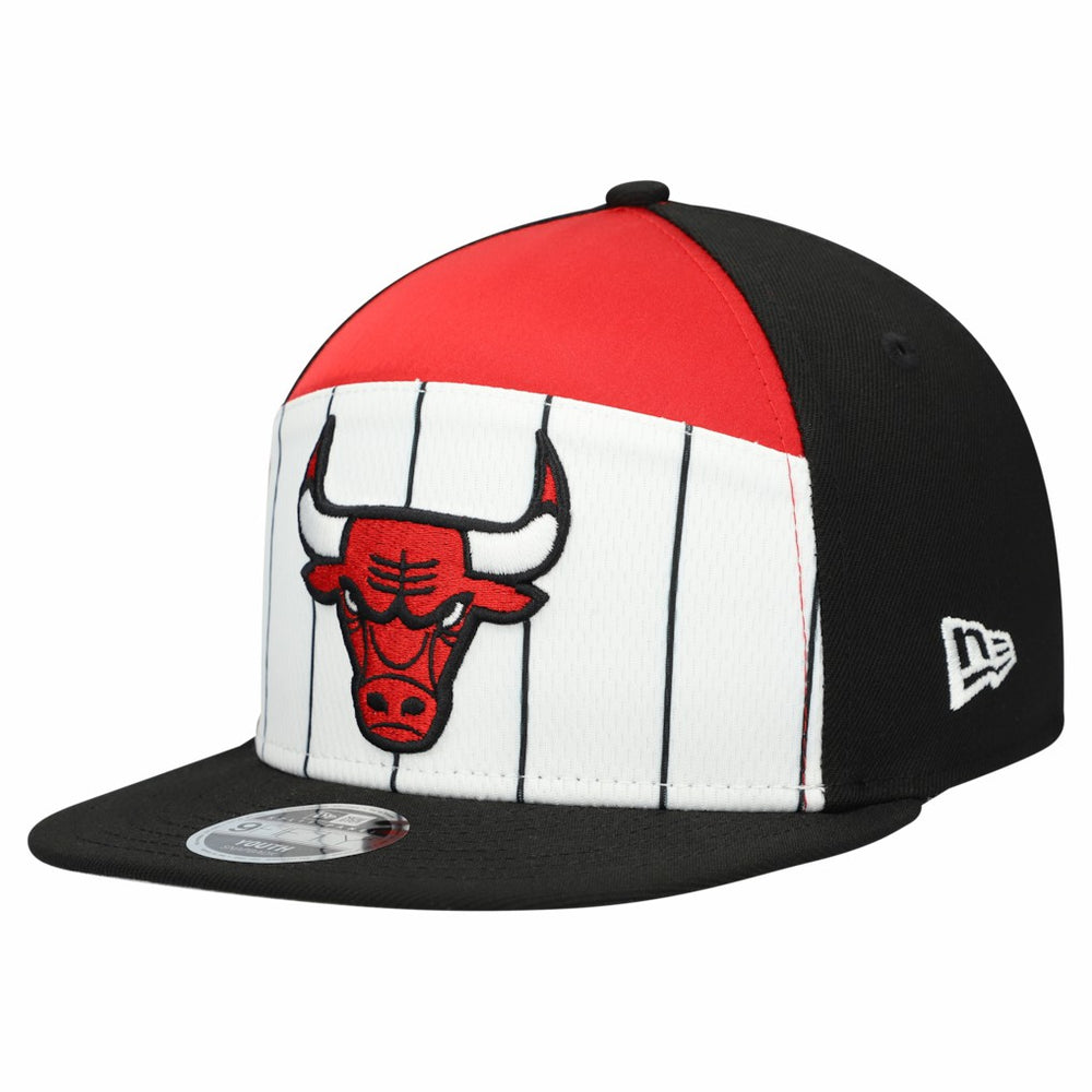 Chicago Bulls Youth 2025 NBA Tip Off Split Panel 9FIFTY Snapback Hat - White/Black | New Era sale