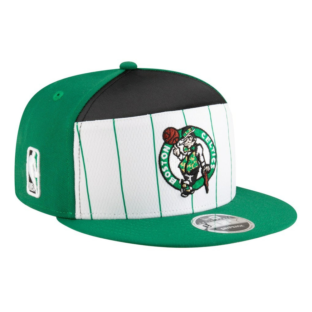 Boston Celtics Youth 2025 NBA Tip Off Split Panel 9FIFTY Snapback Hat - White/Kelly Green | New Era discount