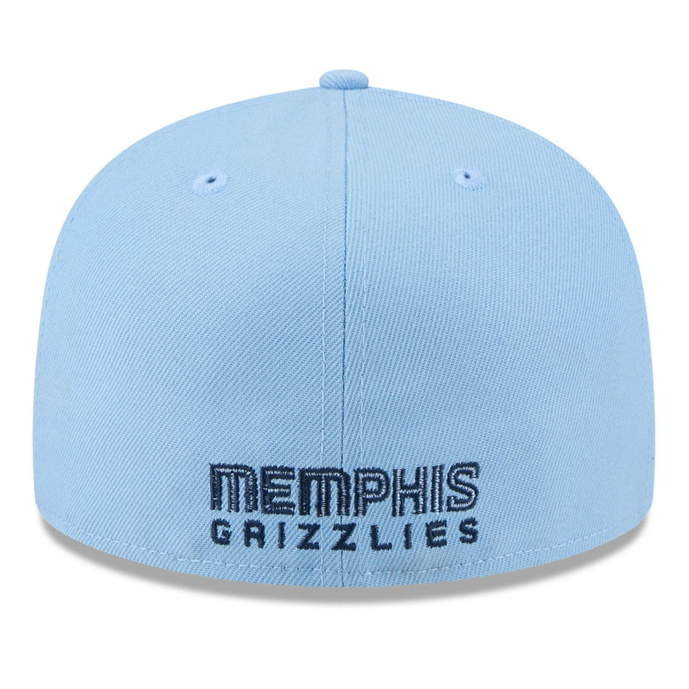 Memphis Grizzlies 2025 NBA Tip Off Split Panel 59FIFTY Fitted Hat - White/Light Blue | New Era shop