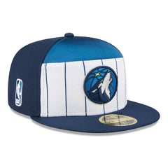 Minnesota Timberwolves 2025 NBA Tip Off Split Panel 59FIFTY Fitted Hat - White/Navy | New Era discount