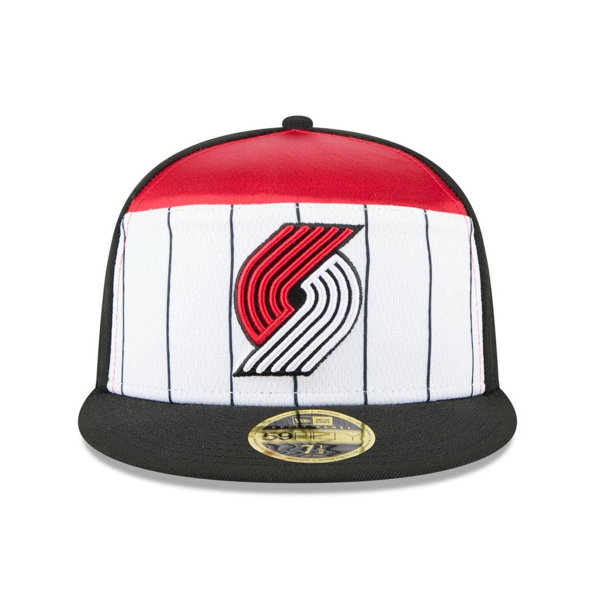 Portland Trail Blazers 2025 NBA Tip Off Split Panel 59FIFTY Fitted Hat - White/Black | New Era for sale