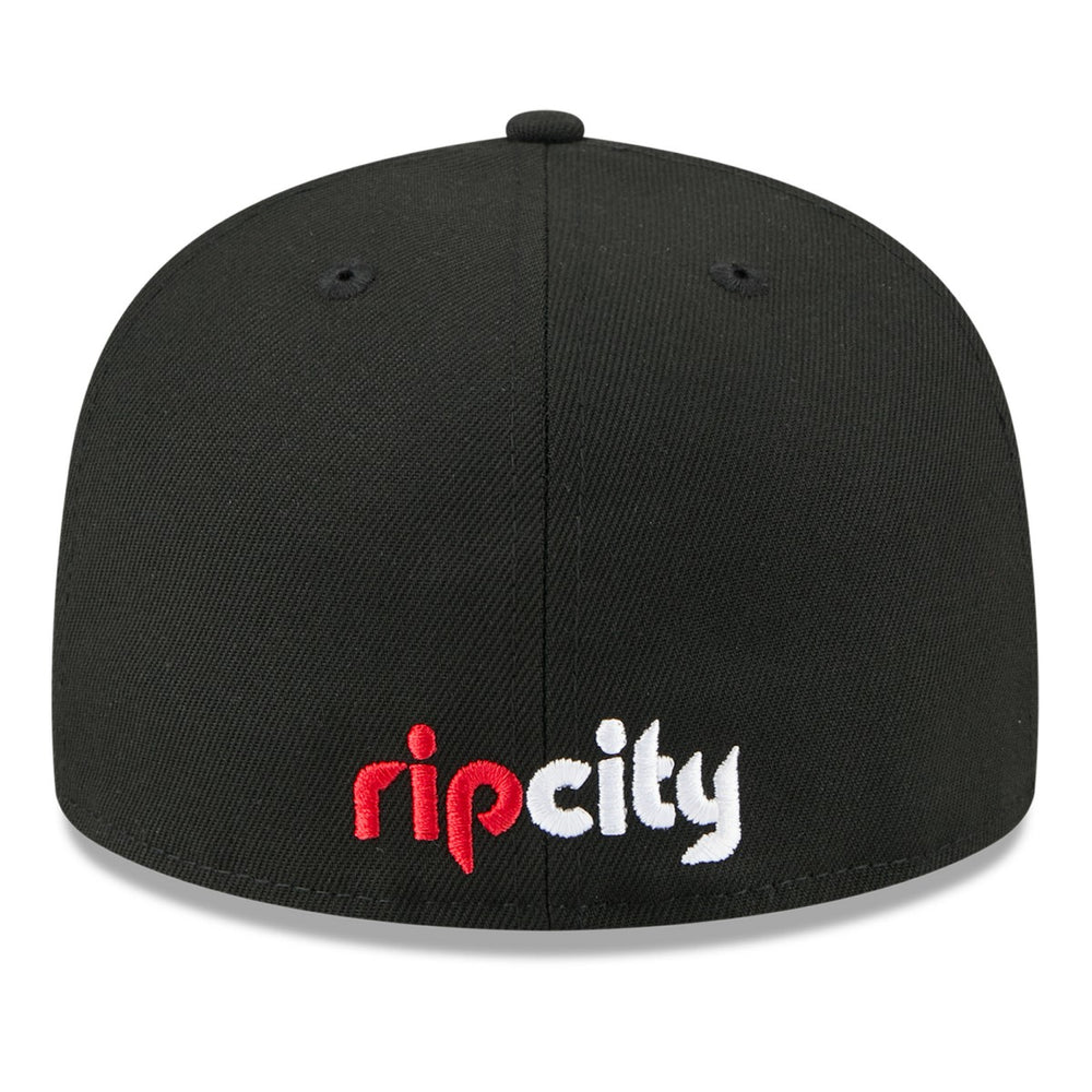 Portland Trail Blazers 2025 NBA Tip Off Split Panel 59FIFTY Fitted Hat - White/Black | New Era for sale