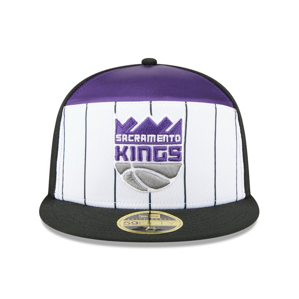 Sacramento Kings 2025 NBA Tip Off Split Panel 59FIFTY Fitted Hat - White/Black | New Era online