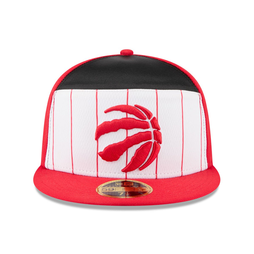 Toronto Raptors 2025 NBA Tip Off Split Panel 59FIFTY Fitted Hat - White/Red | New Era for sale