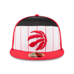 Toronto Raptors 2025 NBA Tip Off Split Panel 59FIFTY Fitted Hat - White/Red | New Era for sale