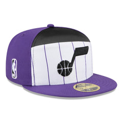 Utah Jazz 2025 NBA Tip Off Split Panel 59FIFTY Fitted Hat - White/Purple | New Era sale