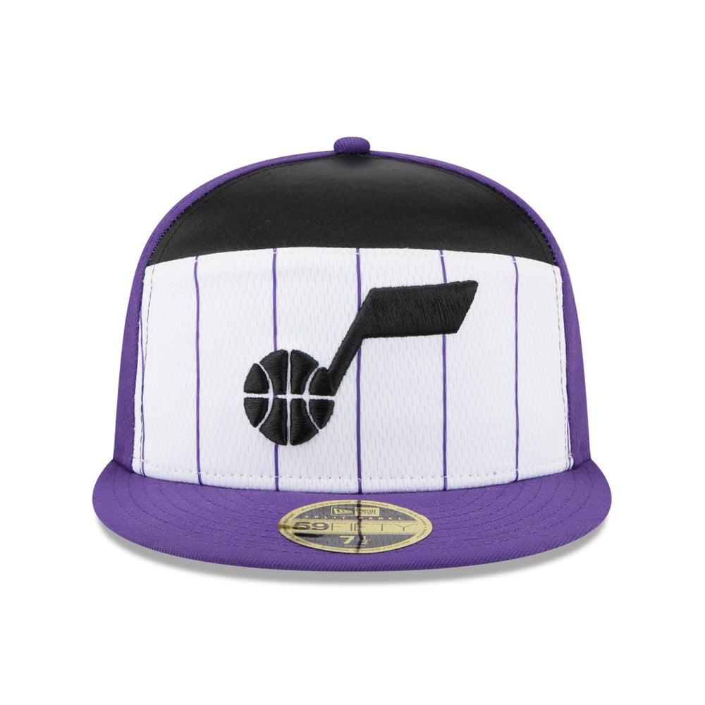 Utah Jazz 2025 NBA Tip Off Split Panel 59FIFTY Fitted Hat - White/Purple | New Era sale