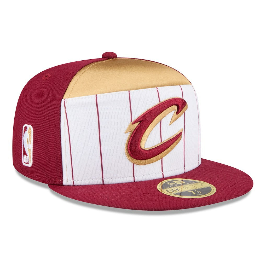 Cleveland Cavaliers 2025 NBA Tip Off Split Panel 59FIFTY Fitted Hat sale - White/Wine | New Era for sale