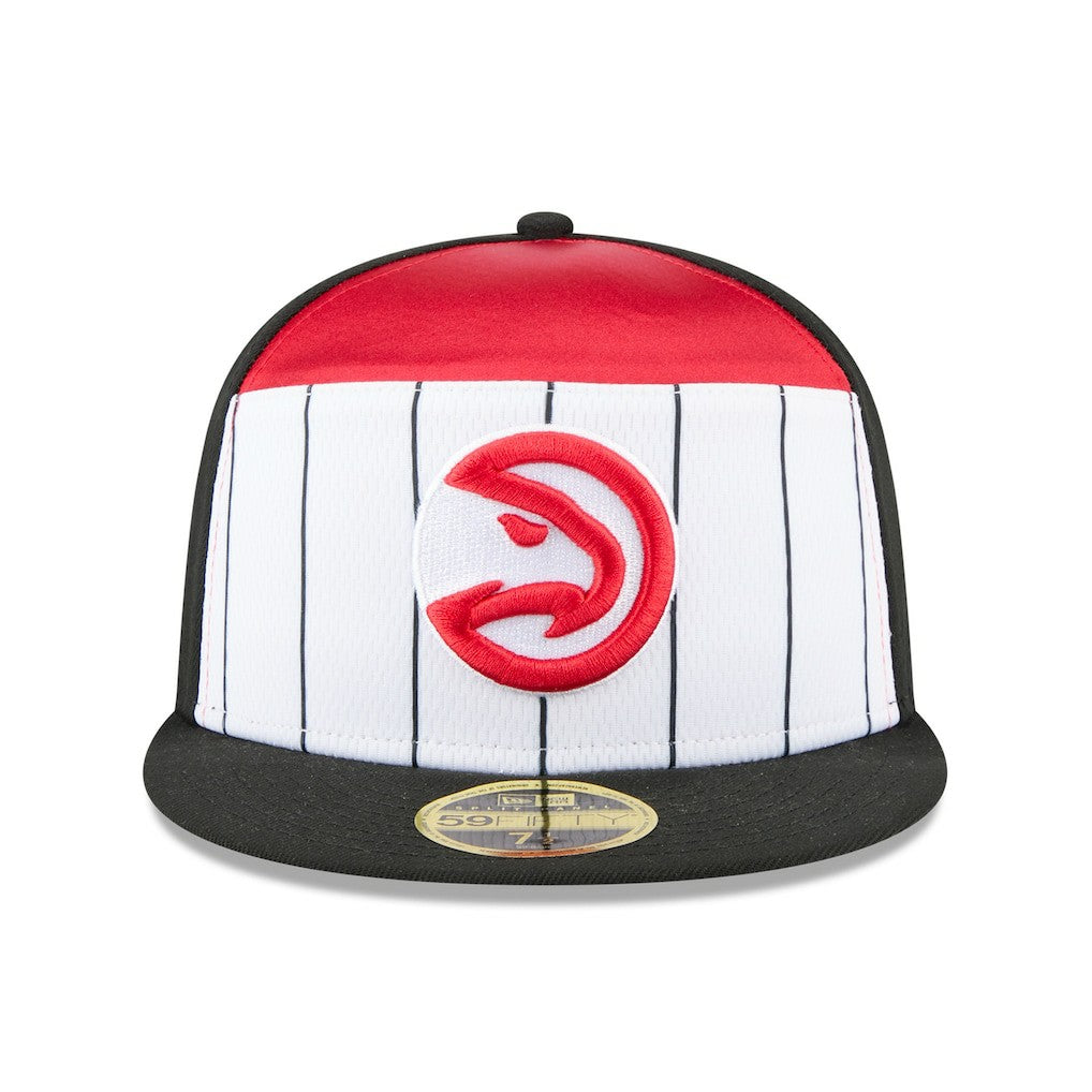 Atlanta Hawks 2025 NBA Tip Off Split Panel 59FIFTY Fitted Hat - White/Black | New Era discount