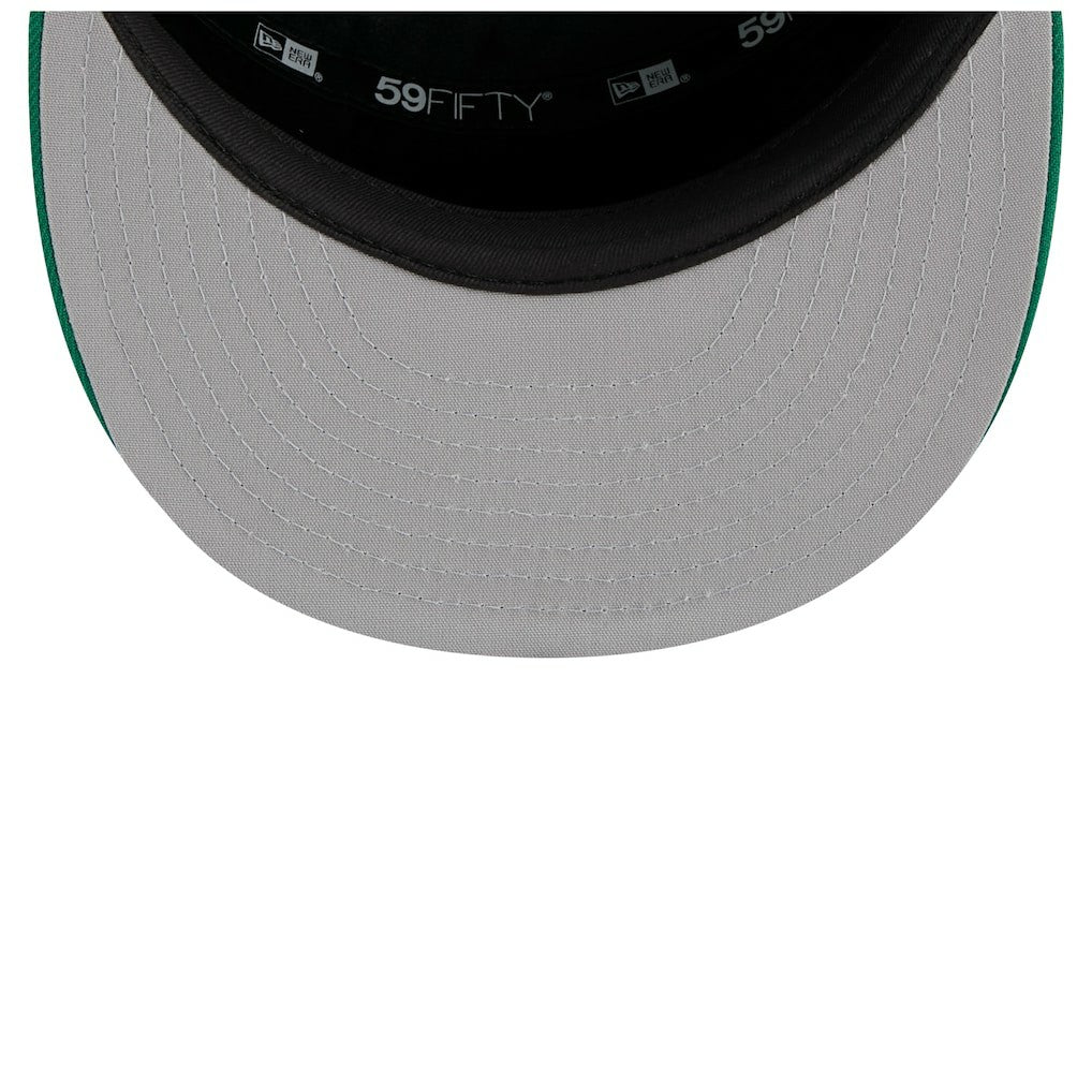Boston Celtics 2025 NBA Tip Off Split Panel 59FIFTY Fitted Hat - White/Kelly Green | New Era shop