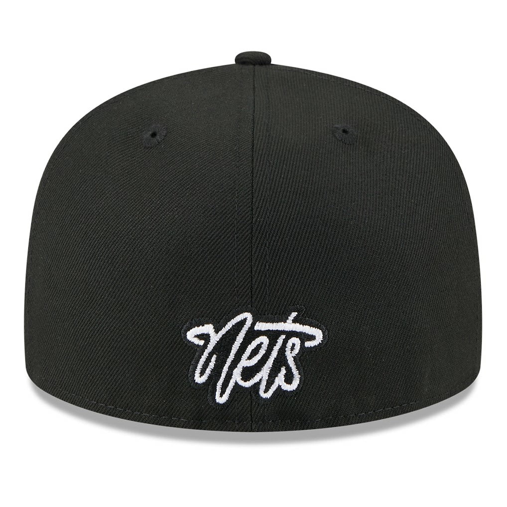 Brooklyn Nets 2025 NBA Tip Off Split Panel 59FIFTY Fitted Hat - White/Black | New Era outlet