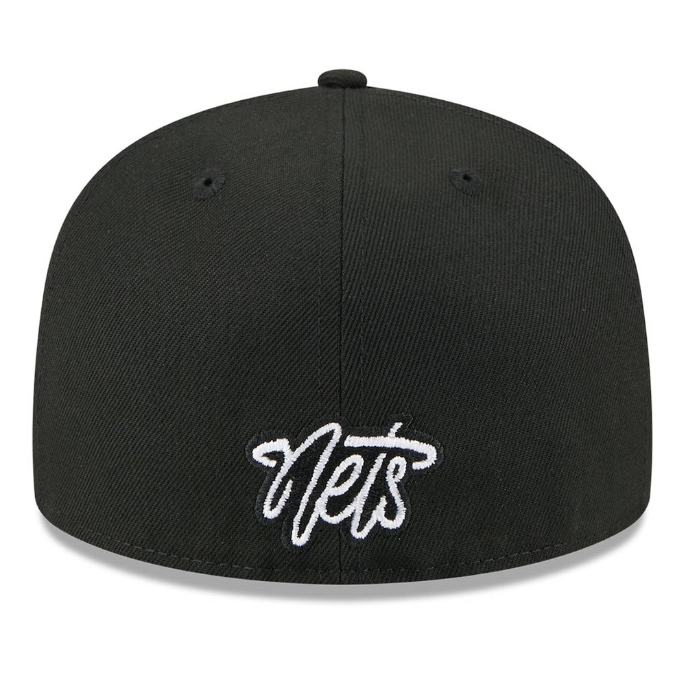 Brooklyn Nets 2025 NBA Tip Off Split Panel 59FIFTY Fitted Hat - White/Black | New Era outlet