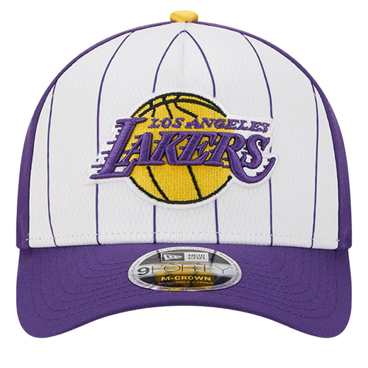 Los Angeles Lakers 2025 NBA Tip Off M-Crown A-Frame 9FORTY Adjustable Hat - White/Purple | New Era discount