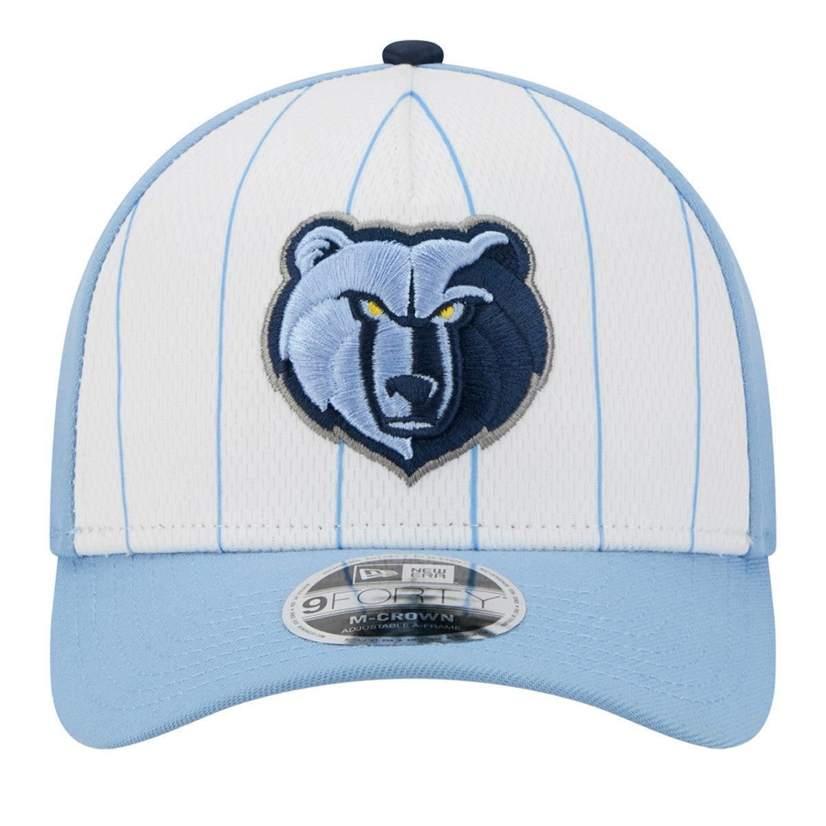 Memphis Grizzlies 2025 NBA Tip Off M-Crown A-Frame 9FORTY Adjustable Hat - White/Light Blue | New Era discount