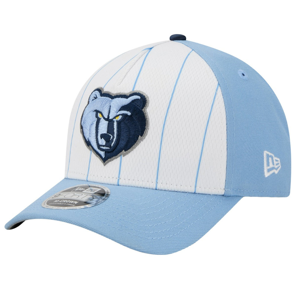 Memphis Grizzlies 2025 NBA Tip Off M-Crown A-Frame 9FORTY Adjustable Hat - White/Light Blue | New Era discount