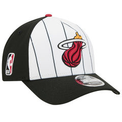 Miami Heat 2025 NBA Tip Off M-Crown A-Frame 9FORTY Adjustable Hat - White/Black | New Era for sale