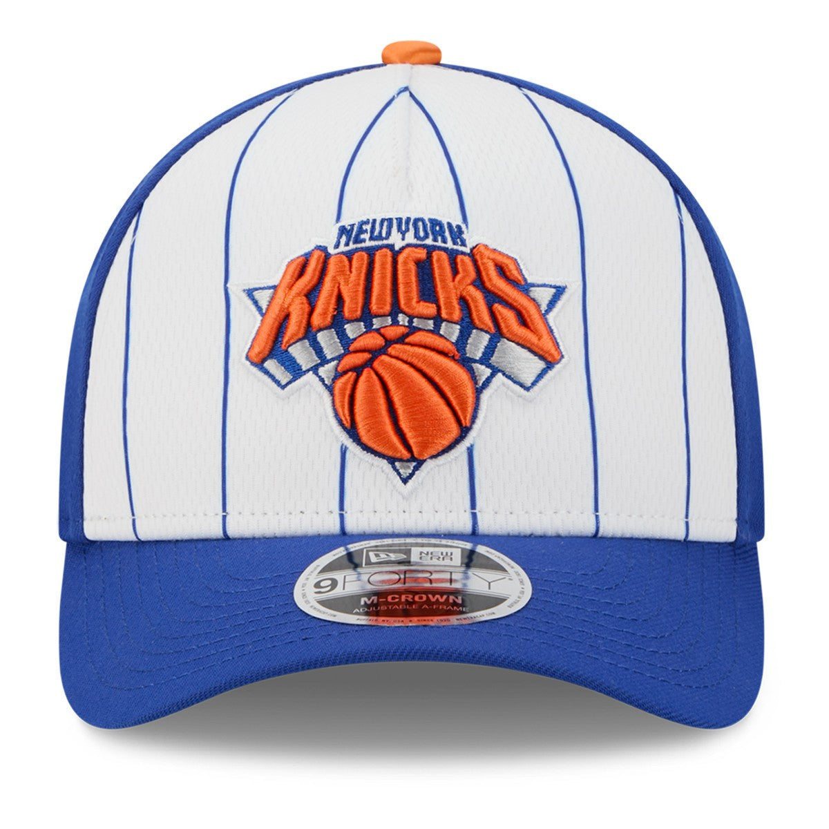 New York Knicks 2025 NBA Tip Off M-Crown A-Frame 9FORTY Adjustable Hat - White/Blue | New Era online