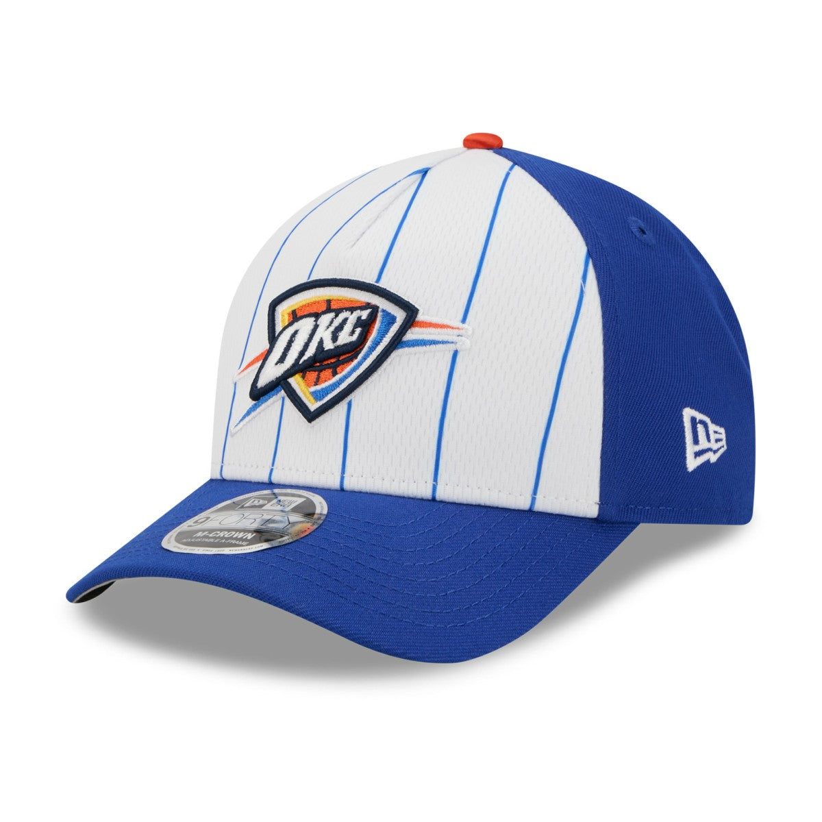 Oklahoma City Thunder 2025 NBA Tip Off M-Crown A-Frame 9FORTY Adjustable Hat - White/Blue | New Era online