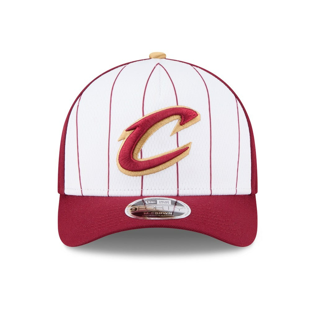Cleveland Cavaliers 2025 NBA Tip Off M-Crown A-Frame 9FORTY Adjustable Hat sale - White/Wine | New Era shop