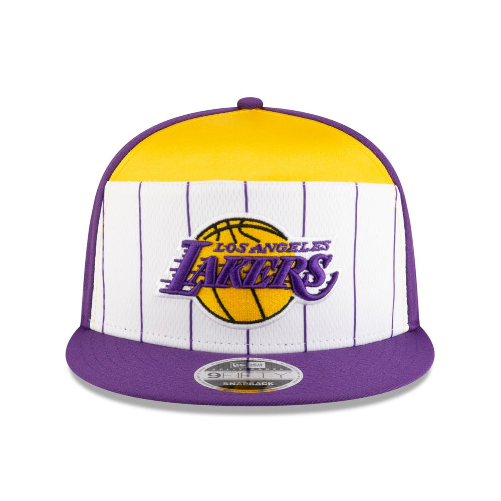 Los Angeles Lakers 2025 NBA Tip Off Split Panel 9FIFTY Snapback Hat - White/Purple | New Era for sale