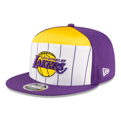 Los Angeles Lakers 2025 NBA Tip Off Split Panel 9FIFTY Snapback Hat - White/Purple | New Era for sale