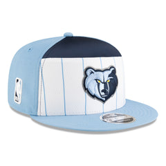 Memphis Grizzlies 2025 NBA Tip Off Split Panel 9FIFTY Snapback Hat - White/Light Blue | New Era outlet