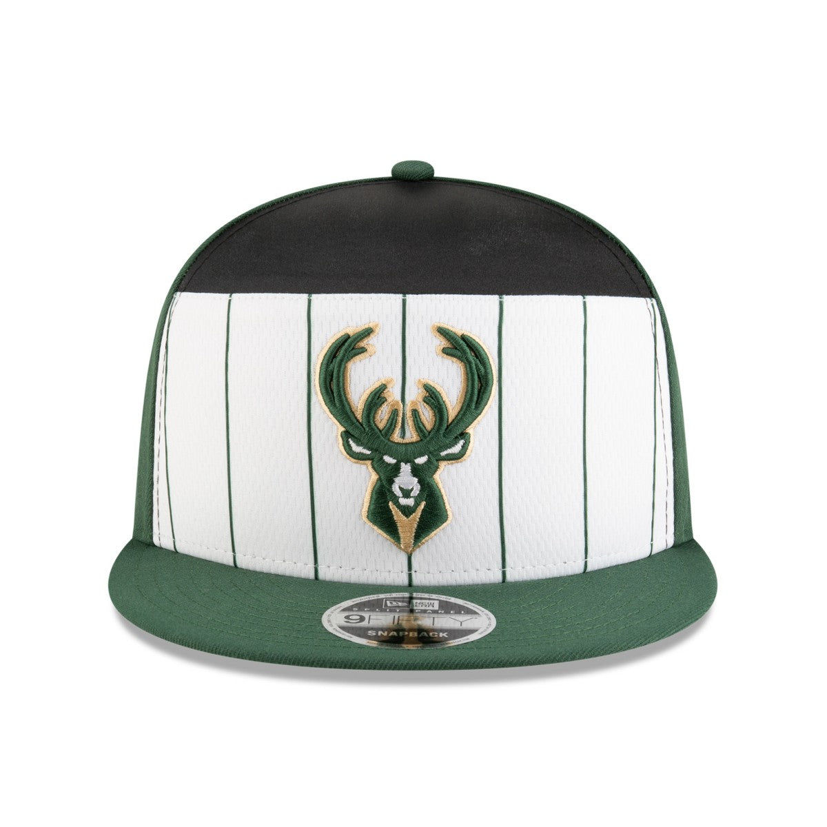 Milwaukee Bucks 2025 NBA Tip Off Split Panel 9FIFTY Snapback Hat - White/Hunter Green | New Era on sale