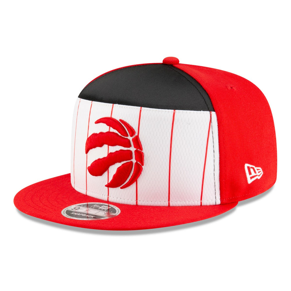 Toronto Raptors 2025 NBA Tip Off Split Panel 9FIFTY Snapback Hat - White/Red | New Era sale