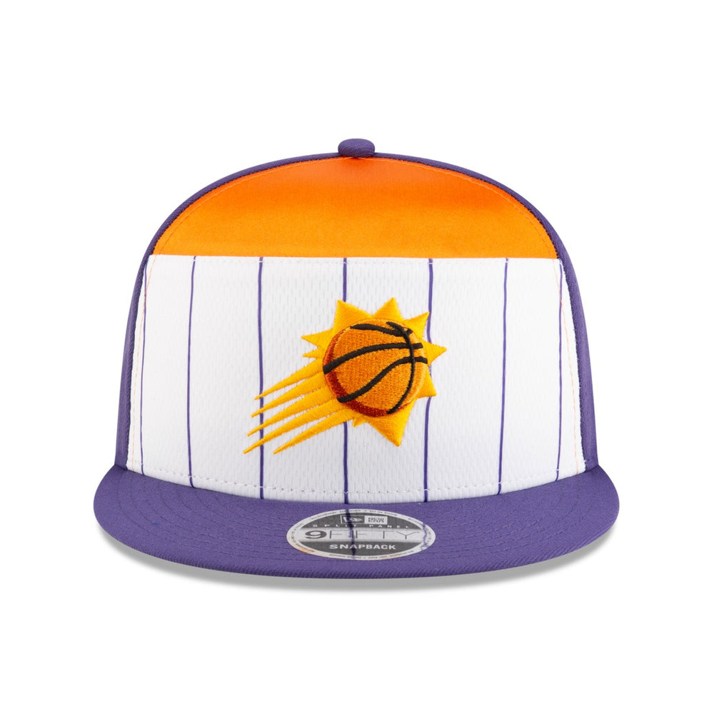 Phoenix Suns 2025 NBA Tip Off Split Panel 9FIFTY Snapback Hat - White/Purple | New Era for sale
