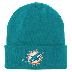 Miami Dolphins Outerstuff Youth Team Gradient Cuffed Knit Hat - Aqua sale