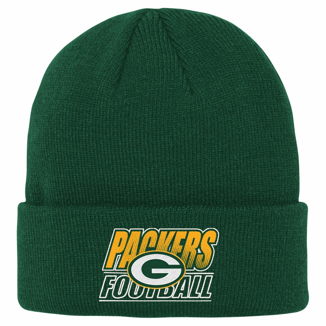 Green Bay Packers Outerstuff Youth Team Gradient Cuffed Knit Hat - Green for sale