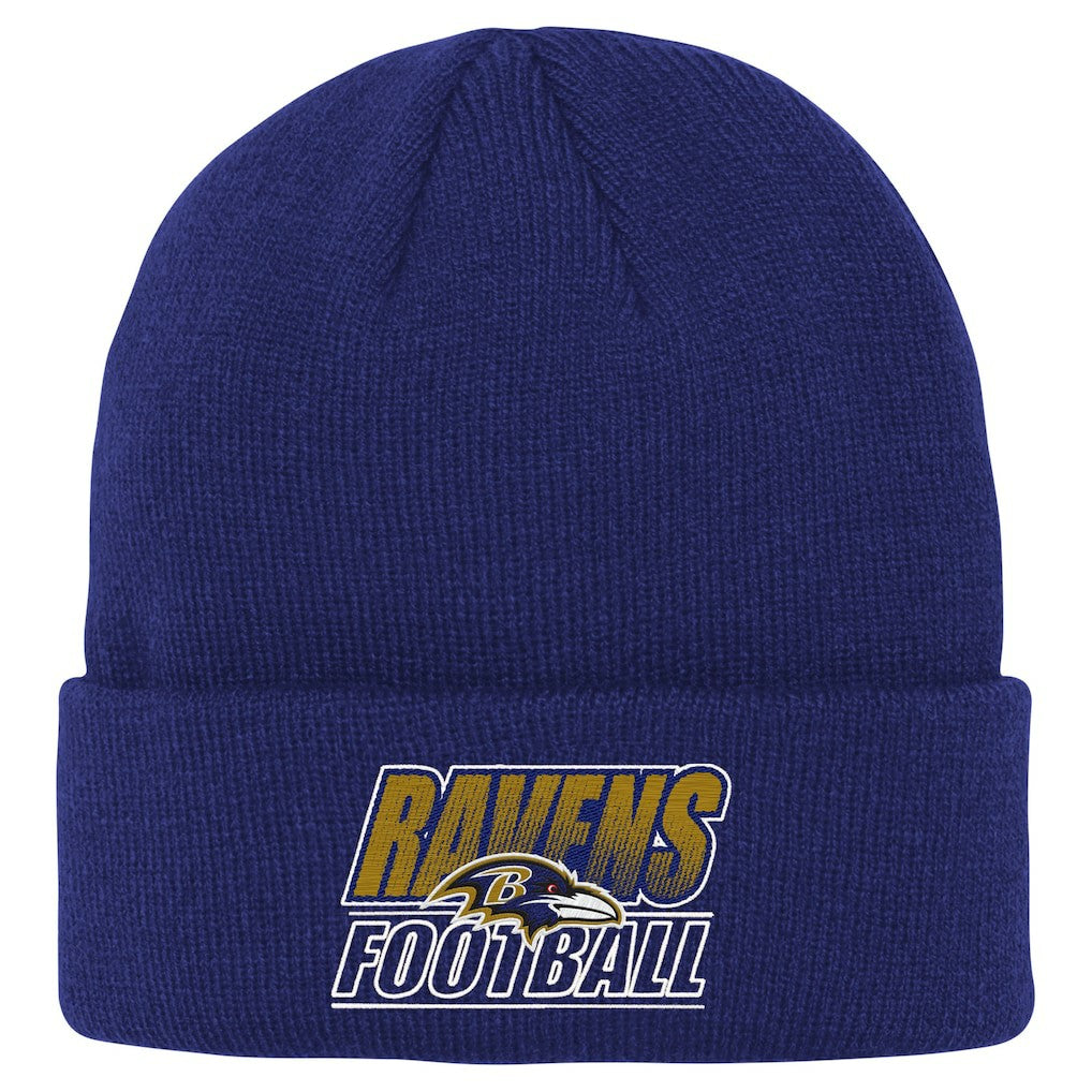 Baltimore Ravens Outerstuff Youth Team Gradient Cuffed Knit Hat - Purple cheap